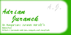 adrian juranek business card